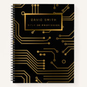 Elegante 2in1 Luxus Berufliche Visitenkarte & Notizblock (Vorderseite)