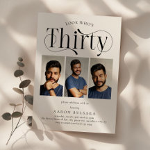 Elegante 30 Foto Collage 30. Geburtstag