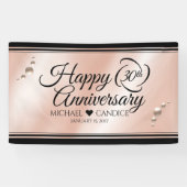 Elegante 30. Geburtstagsfeier der Perlen Banner (Horizontal)