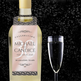 Elegante 30. Geburtstagsfeier der Perlen Flaschenanhänger