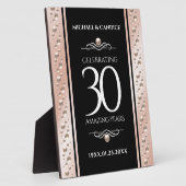 Elegante 30. Geburtstagsfeier der Perlen Fotoplatte (Seite)