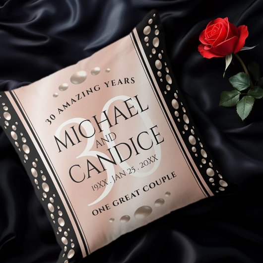 Elegante 30. Geburtstagsfeier der Perlen Kissen