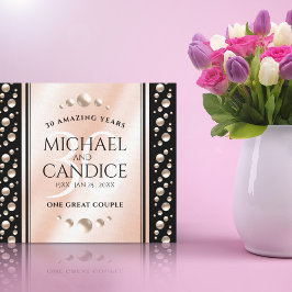 Elegante 30. Geburtstagsfeier der Perlen Leinwanddruck