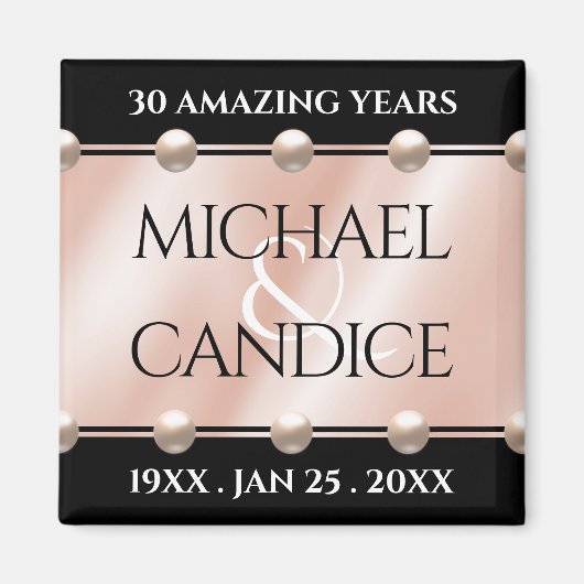 Elegante 30. Geburtstagsfeier der Perlen Magnet (Vorne)