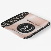 Elegante 30. Geburtstagsfeier der Perlen Pappteller (Gewinkelt)