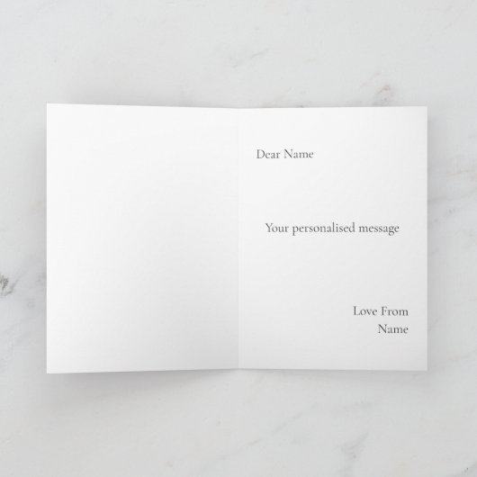 Elegante 30. Hochzeitskarte - Mama & Vater Karte (Innenseite)