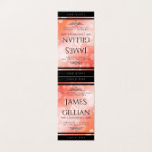 Elegante 35. Korallenjubiläumskarte (Außenseite Aufgefaltet)