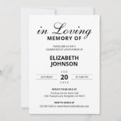 Elegante 3 Foto Collage Beerdigung Gedenkstätte Einladung (Rückseite)