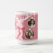 Elegante 3 Fotos Weihnachten Kaffeetasse (Mittel)