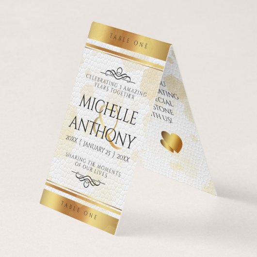 Elegante 3. Lederjubiläumsfeier (Vorderseite)