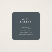 elegante 3-Tier-Kuchen-Visitenkarte (Rückseite)