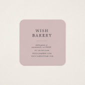 elegante 3-Tier-Kuchen-Visitenkarte (Rückseite)