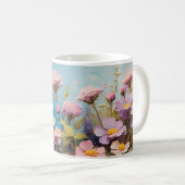 Elegante 3D-Blume-Tasse Kaffeetasse (VorderseiteRechts)