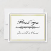 Elegante 3D-Dankeschön-Karte Einladung (Vorderseite)