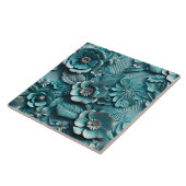 Elegante 3D Floral Relief Fliese (Seite)