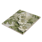 Elegante 3D Floral Relief Fliese (Seite)