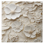 Elegante 3D Floral Relief Fliese (Vorderseite)