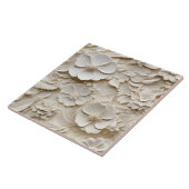Elegante 3D Floral Relief Fliese (Seite)