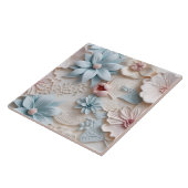 Elegante 3D Floral Relief Fliese (Seite)