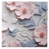 Elegante 3D Floral Relief Fliese (Vorderseite)