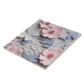 Elegante 3D Floral Relief Fliese (Seite)