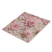 Elegante 3D Floral Relief Fliese (Seite)