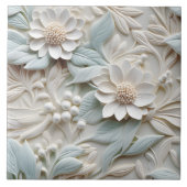 Elegante 3D Floral Relief Fliese (Vorderseite)
