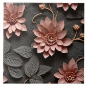 Elegante 3D Floral Relief Fliese (Vorderseite)