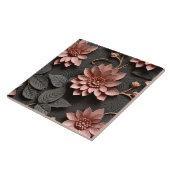 Elegante 3D Floral Relief Fliese (Seite)