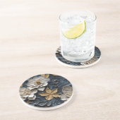 Elegante 3D Floral Relief Getränkeuntersetzer (Seite)
