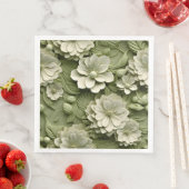 Elegante 3D Floral Relief Serviette (Beispiel)