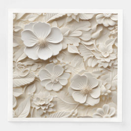 Elegante 3D Floral Relief Serviette