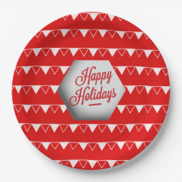 Elegante 3D Happy Holidays Pappteller