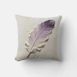 Elegante 3D-Ölgemälde-Lila-Verlaufsfeder-Kissenhül Kissen