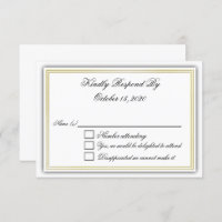 Elegante 3D-RSVP-Karte