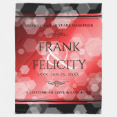 Elegante 40. 80. Ruby Wedding Anniversary Fleece (Vorderseite)