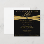 Elegante 40. Geburtstags-Party Einladungen (Vorne/Hinten)