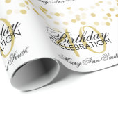 Elegante 40. geschenkpapier (Rolleneckpunkt)