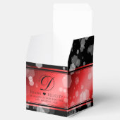 Elegante 40. karminrote Hochzeitstag-Feier Geschenkschachtel (Geöffnet)