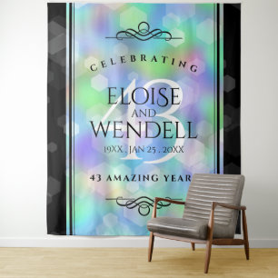 Elegante 43. Opal-Hochzeitsjubiläumsfeier Wandteppich