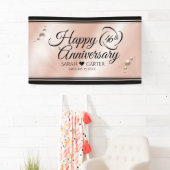 Elegante 46. Geburtstagsfeier der Perlen Banner (Insitu)