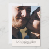 Elegante 4-Foto-Collage Hochzeit Save The Date (Rückseite)