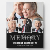 Elegante 4-Foto-Gedenkfeier Fotoplatte (Vorderseite)