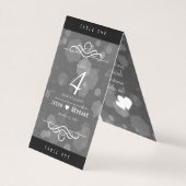 Elegante 4. Linen Hochzeitsfeier (Vorderseite)