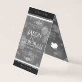 Elegante 4. Linen Hochzeitsfeier (Rückseite)