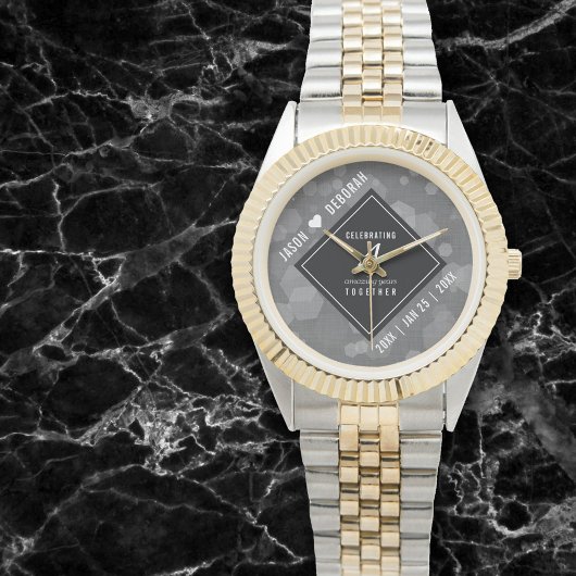 Elegante 4. Linen Hochzeitsfeier Armbanduhr