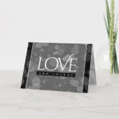 Elegante 4. Linen Hochzeitsfeier Dankeskarte (Vorderseite)