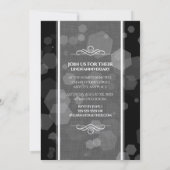 Elegante 4. Linen Hochzeitsfeier Einladung (Rückseite)