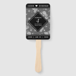 Elegante 4. Linen Hochzeitsfeier Fächer