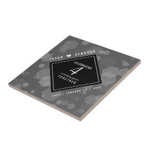 Elegante 4. Linen Hochzeitsfeier Fliese